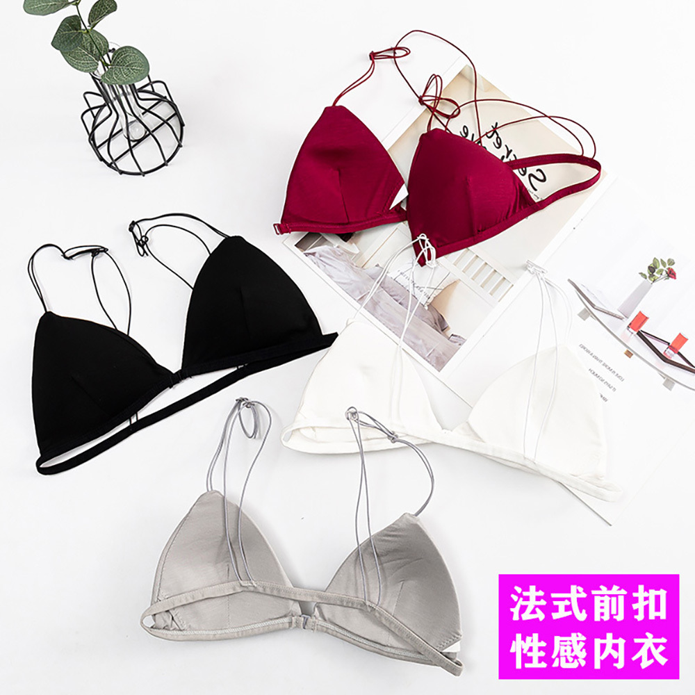 Lace Bralette Set - 여성용 섹시한 란제리 스포츠 브라, 탑