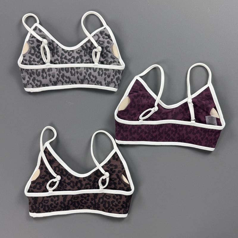 스포츠 브라 여성 레오파드 프린트 얇은 조절 가능한 스 - Sports Bra Racerback 리뷰 및 가격