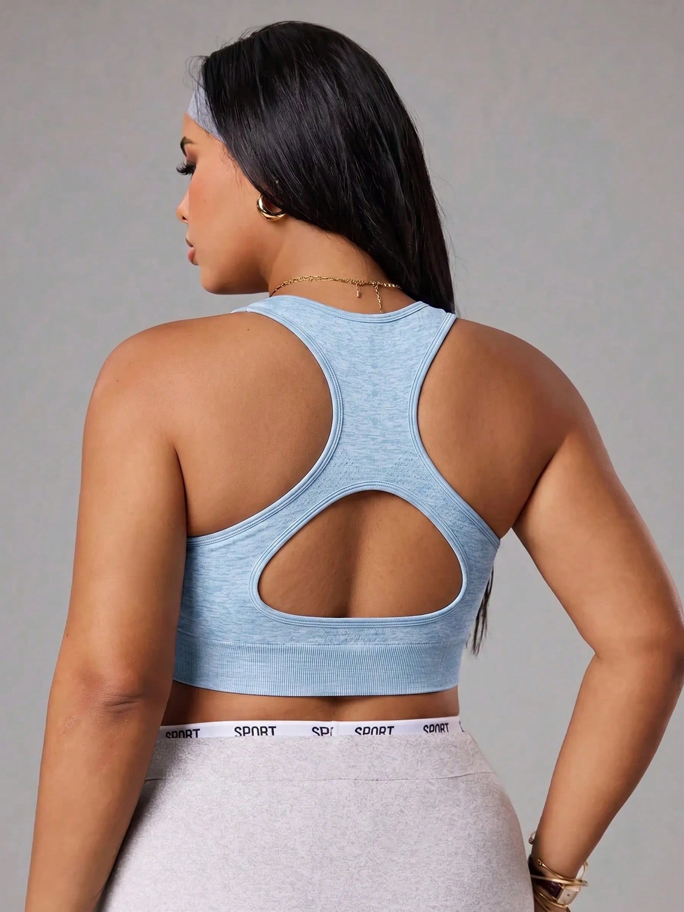 플러스 사이즈 여성용 심리스 스포츠 브라, 탈부착 가능 - Sports Bra Racerback 리뷰 및 가격