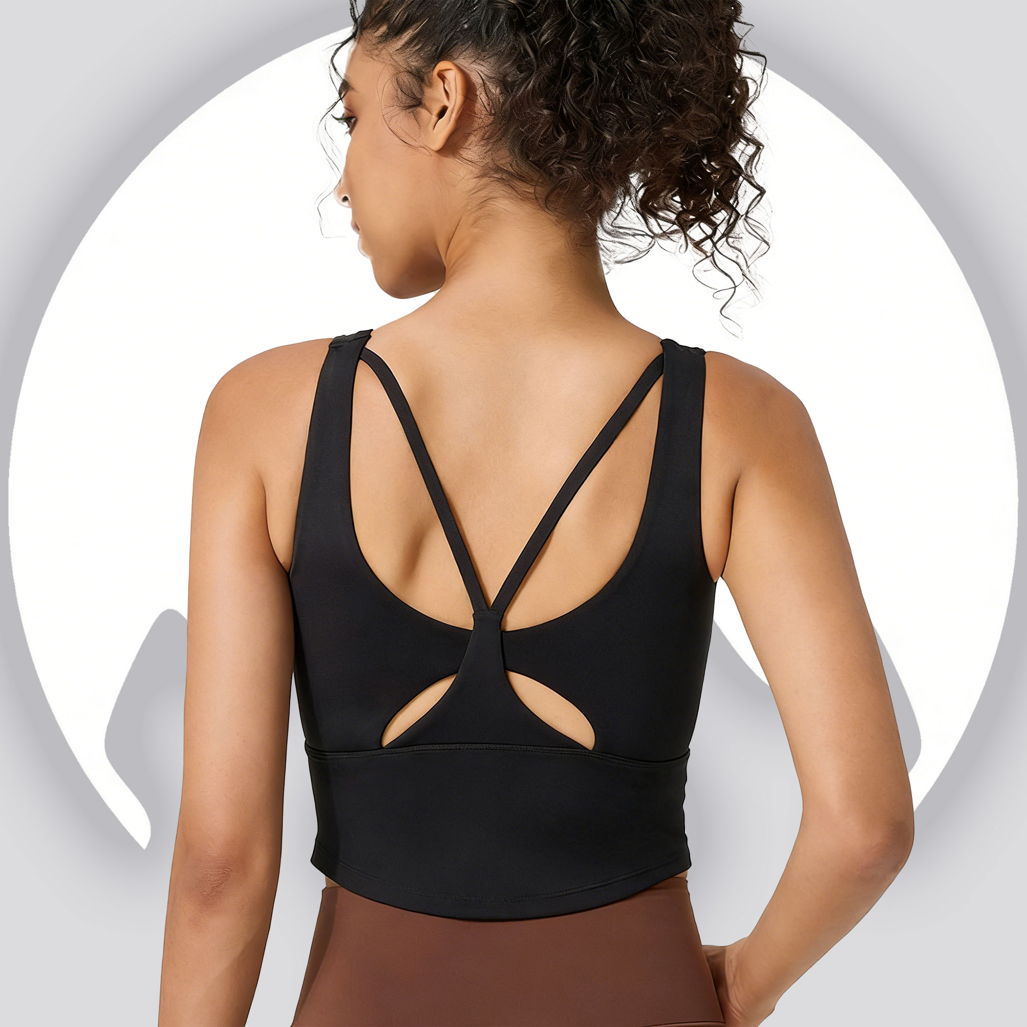 여성용 고정컵 요가 스포츠 브라 - 크리스크로스 백 러 - Sports Bra Racerback 리뷰 및 가격