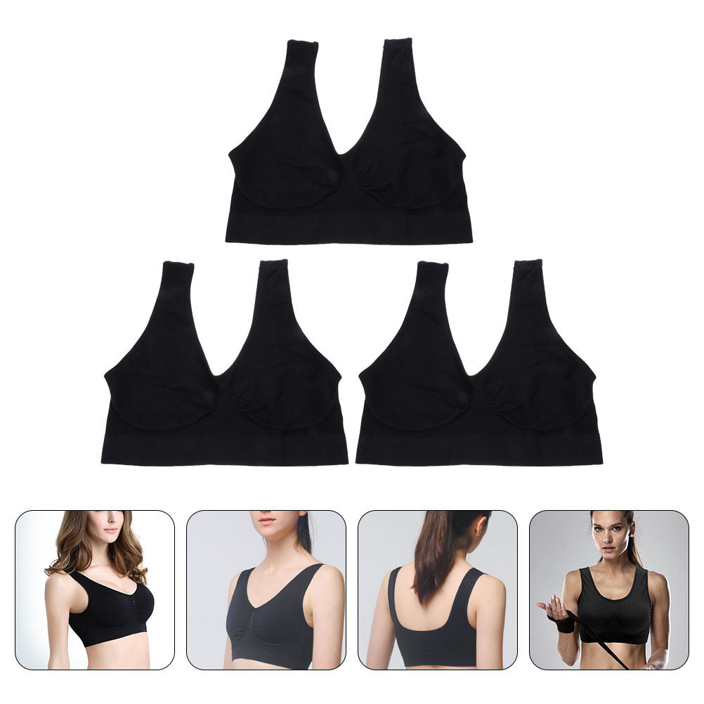 3개입 요가 브라, 와이어리스 스포츠 속옷, 편안하고  - Wirefree Bra Comfort 리뷰 및 가격